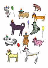 celebration party Birthday Card 13179 created by drawnonna