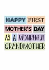 First Mother's Day Card For Grandmother created by SixElevenCreations
