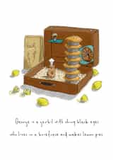 funny gerbil Birthday Card 4241 created by Drawberry Jam