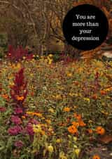 depression flowers Thinking of you Card 13490 created by Sara Elise