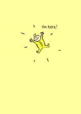 yellow birth New Baby Card 12763 created by Charlene Mitchell