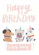 Cute puppy Birthday Card created by Lisa Greener