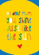 colourful sun Mothers Day Card 36902 created by Grace & Flo