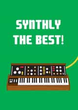 Music Synthesiser Birthday Card 9499 created by The Fidorium
