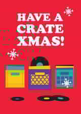 Vinyl Record Collector Christmas Card created by The Fidorium