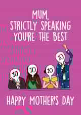 strictly strictly come dancing Mothers Day Card 8554 created by Thirty Mussels