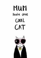 cat coolcat Mothers Day Card 25081 created by Just like Sophie