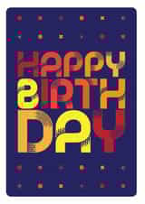 typography simple Birthday Card 12619 created by Electric Carp