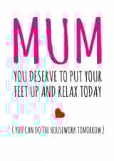 funny cheeky Mothers Day Card 12236 created by Banter King