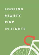 cyclist biking Card 8503 created by Rudi & Co.