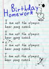 funny beer Birthday Card 36884 created by Oh My! Designs