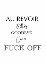 Goodbye farewell Leaving Card 12270 created by lotsoflovelauren