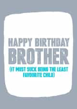 brother least Birthday Card 8131 created by Filthy Sentiments