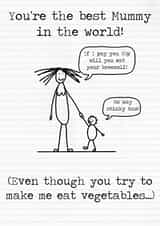 funny Cheeky Mothers Day Card 13129 created by Beta Mummy