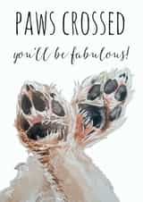 dog crufts Good Luck Card 1584 created by Jo Scott Art