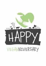 Vegan Veganniversary Anniversary Card 36997 created by Duncan Kerr