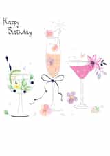 Quarantine Martini Birthday Card created by SABIVO Design by Sabina