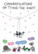 Spiders tie the knot - wedding day created by Reason to Send