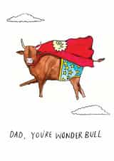 Wonder bull Dad created by Jelly Armchair
