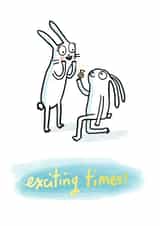 Rabbits getting engaged! created by Sarah Ray