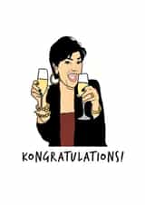 kardashian kris Congratulations Card 10415 created by Keepseyshop