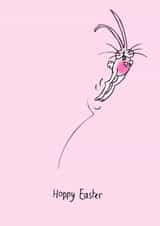 bunny rabbit Easter Card 12765 created by Charlene Mitchell