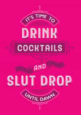 singage rude Birthday Card 12141 created by Brainbox Candy