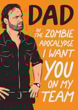 Father's Day card in case of Zombie Apocalypse created by Jon Hall Design