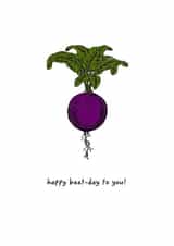 beetroot fruit Birthday Card 13605 created by Boo Hartgen