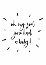 baby oh New Baby Card 6740 created by Paper & Wool