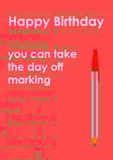 teacher birthday Card 37202 created by pbrucemaths
