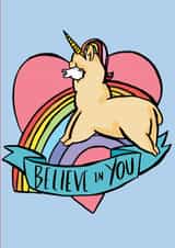 alpaca unicorn Card 28176 created by Emily Hline Illustration