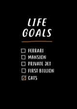 life goals Love & Friendship Card 12998 created by Paper Plane