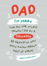 Sorry for all the stupid things I did as a teenager created by PaperJam Print Co.
