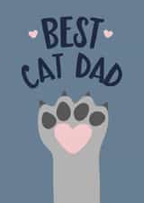 Best cat dad Father's Day card created by Wink Design - Michelle Roberts