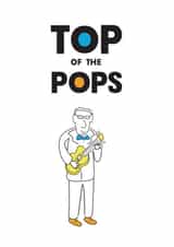 Top of the Pops Father's Day card 1000 created by Gillian Panter