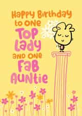 Birthday Card - Cute - Fab Auntie created by Pink wink