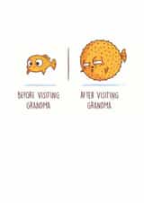 grandma grandparent Just because Card 6596 created by Redback Cards