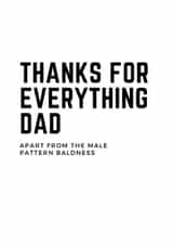 Thanks for everything but the baldness card created by Cards.Cards.Cards