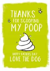 Thanks for scooping Father's Day card created by High Five Prints Co