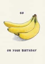 go bananas Birthday Card 5416 created by Roisin Cafferty