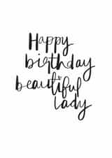 beautiful lady Birthday Card 4993 created by Art + Ace Studio