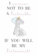 Bridezilla - wedding bridesmaid card created by House of Hope