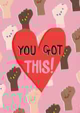 Friends Feminism Good Luck Card 13510 created by ldodsworthdesign