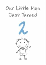 Cute Birthday Card - Little Man - 2nd created by @MisterDave