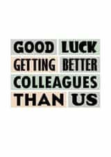 Funny New Job Card For Colleague, Leaving Card created by SixElevenCreations