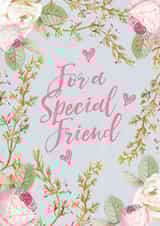 friend floral Love & Friendship Card 2434 created by Lucy Ledger