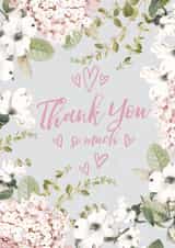 botanical pretty Thank You Card 2435 created by Lucy Ledger