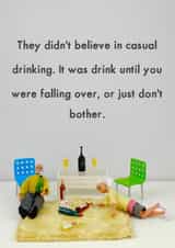 funny adult Just because Card 11406 created by Bold & Bright Cards