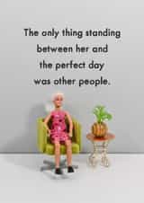 Cheeky Birthday Card - Alone - Introverts - The Perfect Day created by Bold & Bright Cards